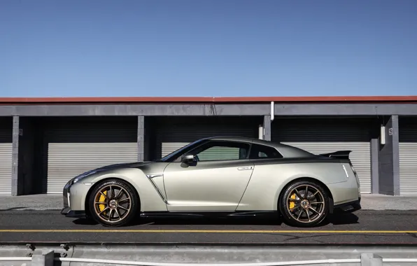 Nissan, GT-R, side view, Nissan GT-R T-spec