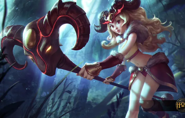Girl, staff, Pearl, Heroes of Newerth, Aries, zodiac