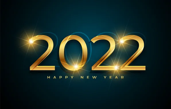 Background, gold, figures, New year, golden, new year, happy, decoration