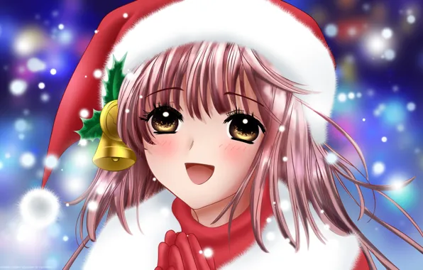 Picture girl, art, Christmas, costume