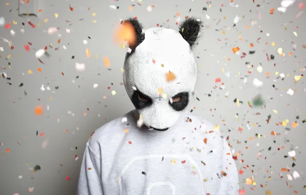 Music, mask, Panda, hip-hop, germany, panda, cro, Carlo Waibel