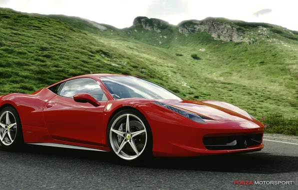 Picture the game, race, Ferrari, Forza Motorsport 4