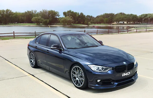 Wallpaper BMW, Dark Blue, Tuning, F30, 3 Series for mobile and