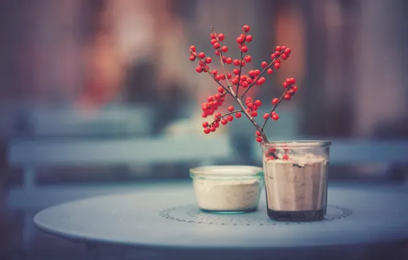 Table, background, breakfast