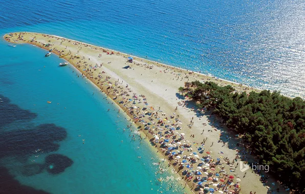 Picture sea, people, stay, island, braid, resort, Croatia, Brac