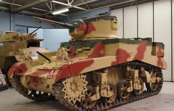 Picture tank, American, easy, M3A1, Stuart IV