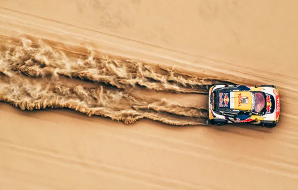 Picture Red Bull, sand, Rally