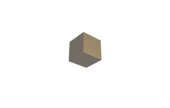 White, bright, yellow, minimalism, white background, cube, top, minimalism