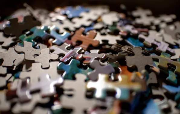 Macro, background, puzzle