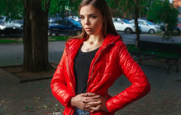 Picture pose, street, portrait, hands, jacket, manicure, Alexander Drobkov-Light, Elena Kononenko