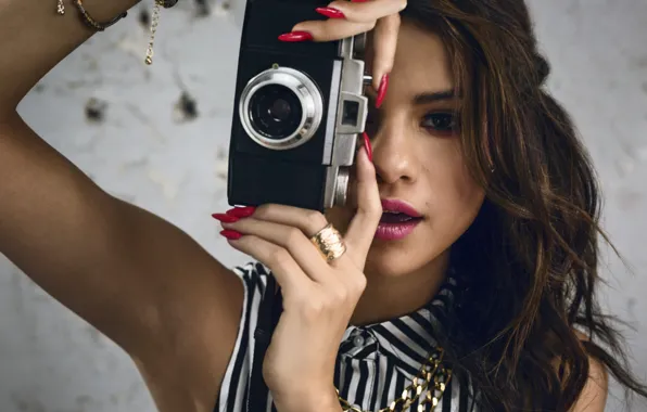 Girl, camera, Adidas, Summer, Selena Gomez, Photoshoot, NEO