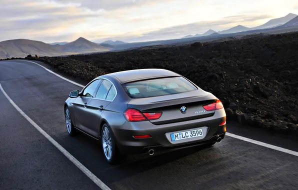 The sky, Road, Mountains, BMW, Machine, Boomer, Logo, Asphalt