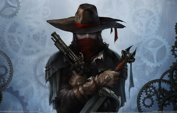 Gun, weapons, cross, sword, Van Helsing, hunter, game wallpapers, Van Helsing