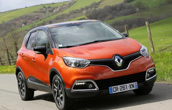 Road, Renault, car, the front, Captur