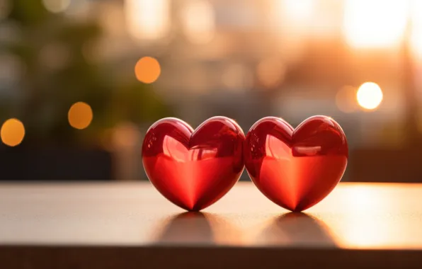 Light, love, holiday, heart, feelings, heart, hearts, red