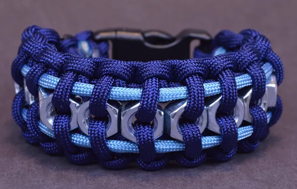 Picture macro, rope, bracelet, texture, nuts, paracord
