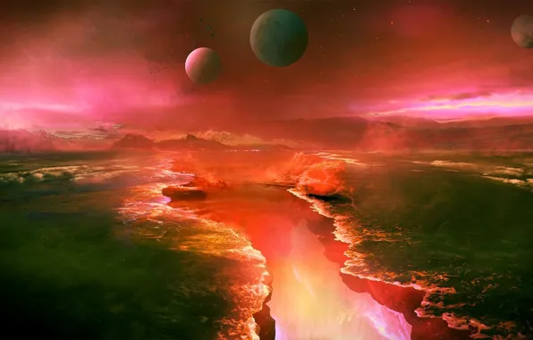 Surface, planet, art