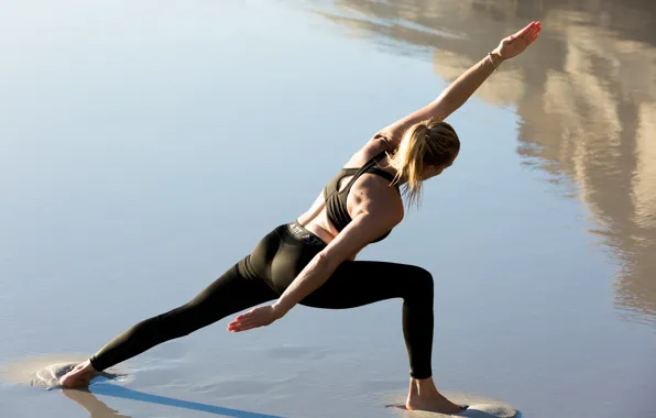 Pose, female, workout, yoga