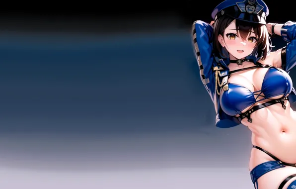 Hot, sexy, hot girl, boobs, anime, short hair, pretty, breasts