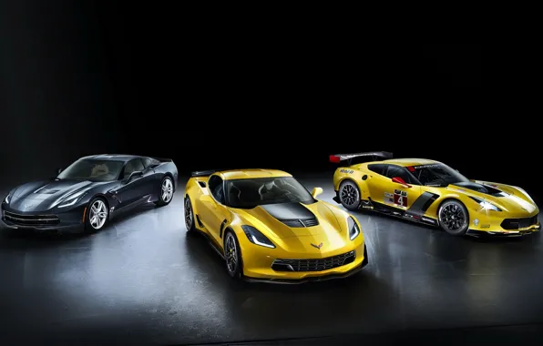 Background, Z06, Corvette, Chevrolet, Chevrolet, supercar, the front, Stingray