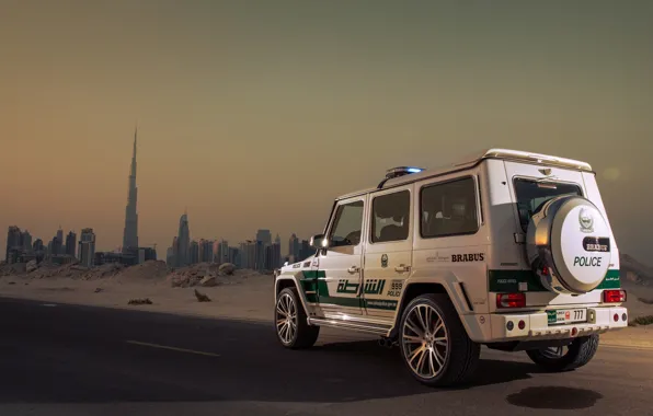 Picture Mercedes-Benz, Brabus, Car, Dubai, Police, AMG, G63