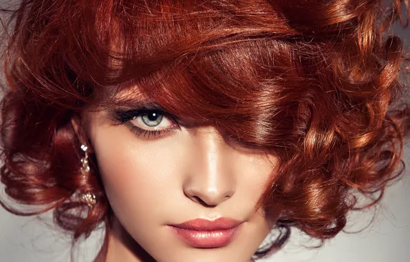 Picture look, close-up, face, background, model, portrait, makeup, hairstyle