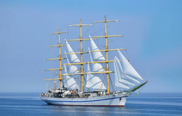 Picture ship, sailing, Hersonissos
