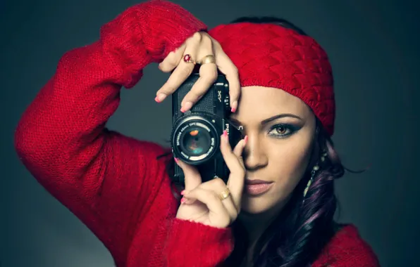 The camera, photographer, Pentax