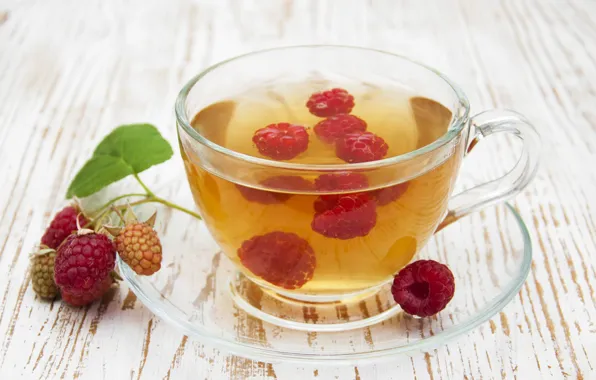 Berries, raspberry, sprig, tea