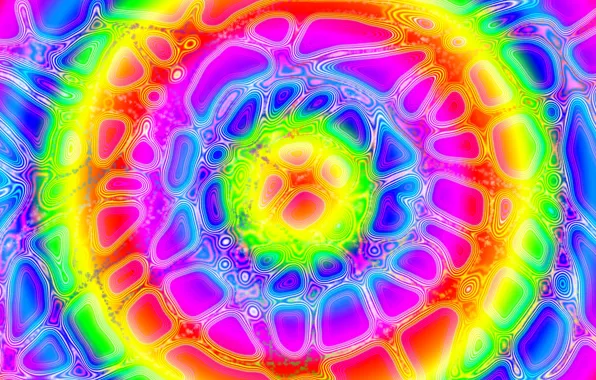 Picture light, pattern, color, ring, fractal