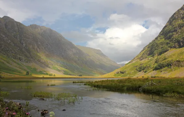 Mountains, nature, river, rainbow, Scotland, UK, Paul Beentjes Photography, highlands