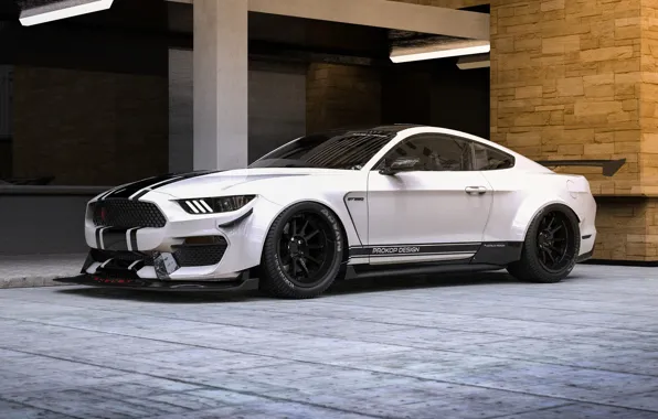 Mustang, Ford, Shelby, White, Machine, Ford Mustang, Rendering, Concept Art