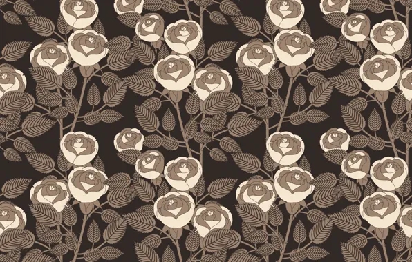 Background, roses, texture, Background, Pattern