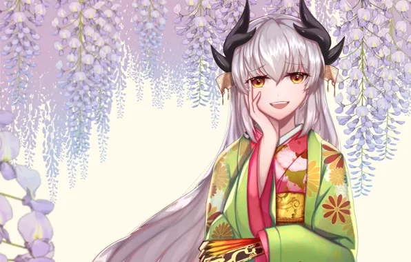 Girl, anime, art, fate grand order