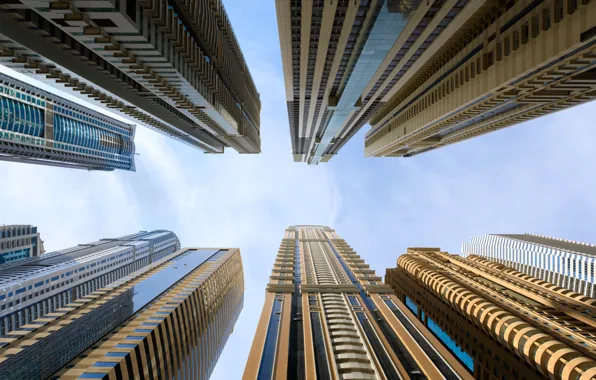 The sky, The city, House, Building, City, House, Dubai, Sky
