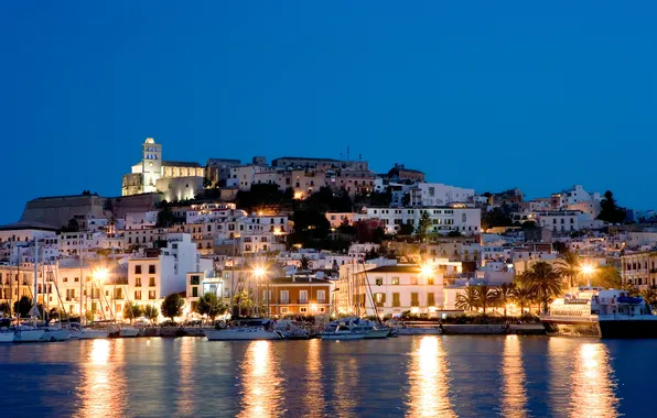 Picture the city, Marina, the evening, Ibiza