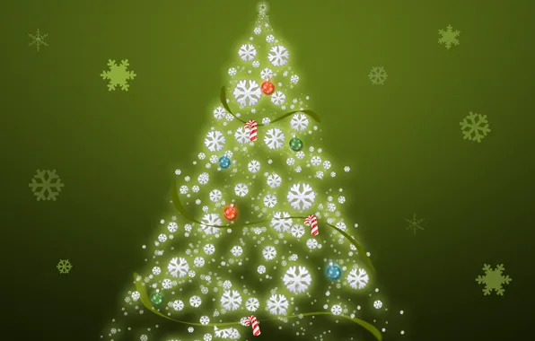Wallpaper, tree, picture, year, new