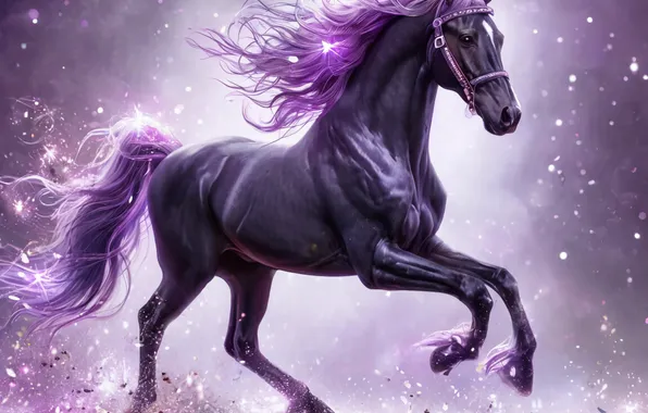 Horse, Horse, Horse, Purple, Animals, HORSE, The mare, Horses wallpaper