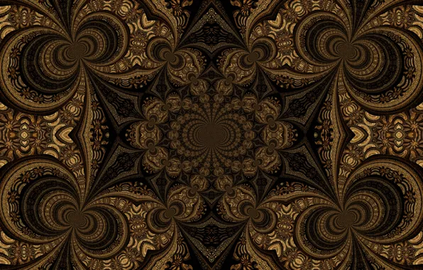 Abstraction, pattern, graphics, fractal, ornament, sphere, composition, geometric