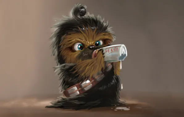 Childhood, milk, star wars, star wars, Chewbacca