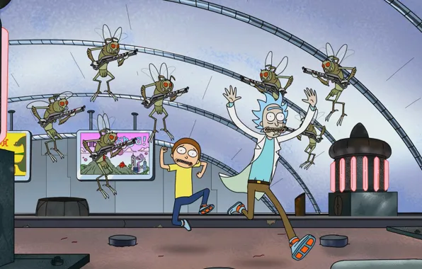 Cartoon, the series, the animated series, Rick and Morty, Rick and Morty