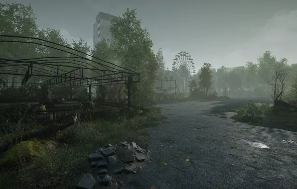 Park, disaster, Pripyat, cars, wheel review