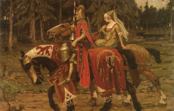 Picture Alphonse Mucha, The Slavic epos, Heraldic chivalry