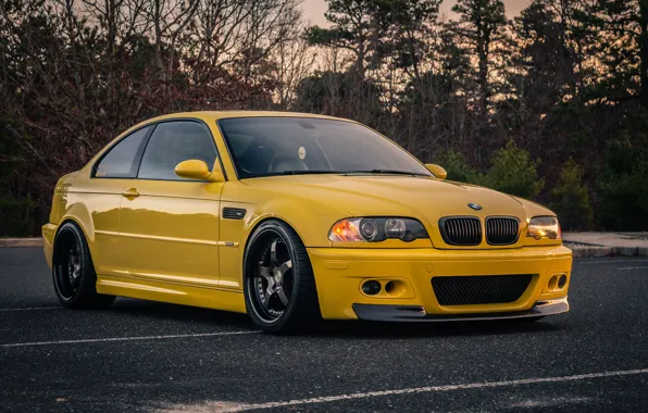 Wallpaper Bmw, Classic, Yellow, E46, Phoenix, Wheels, Widebody, Ccw For 