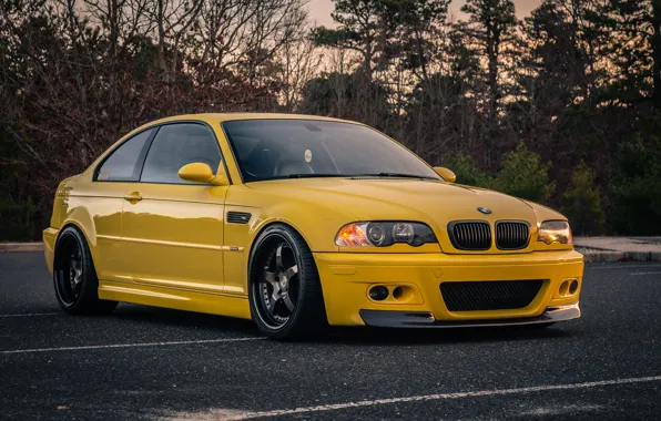 BMW, Yellow, E46, M3