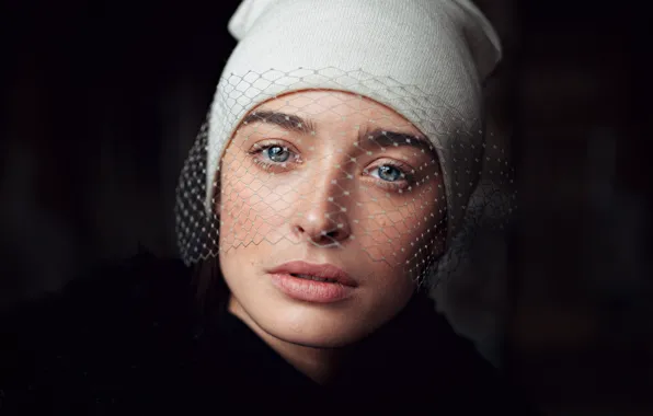Picture Girl, Look, Hair, Mesh, Portrait, Black, Beautiful, Natalia KVINT