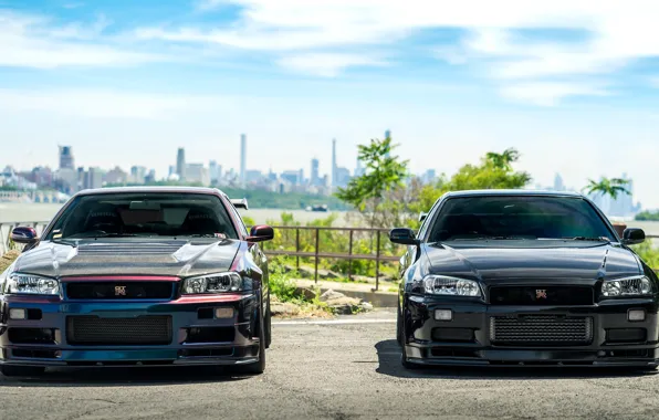 Picture GTR, Nissan, Classic, Double, R34, Duet