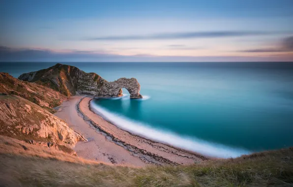 Picture sea, beach, rock, arch