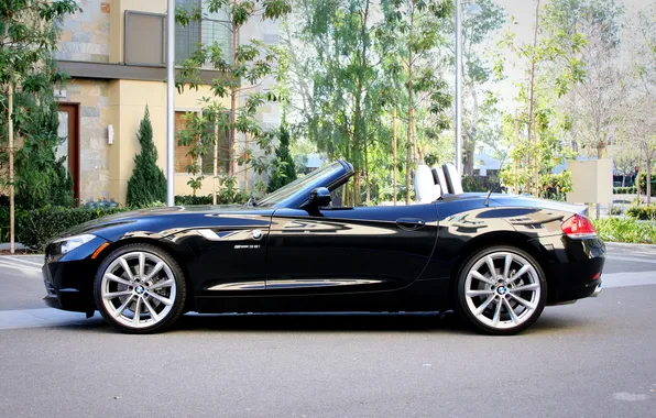 Design, style, black, tuning, car, classic Roadster, BMW E89 Z4 sDrive35i, coupe convertible