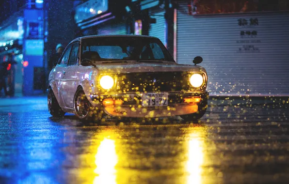 Light, night, light, night, datsun, Datsun